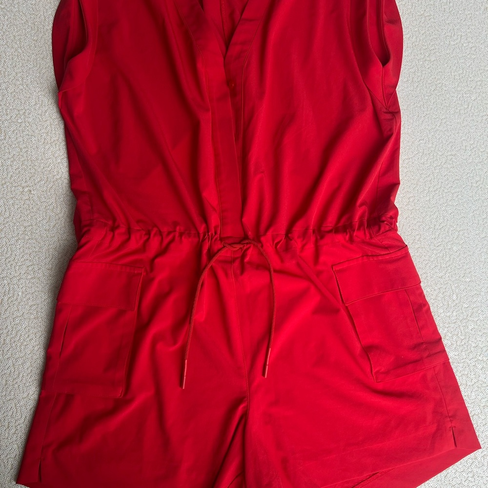 Athleta Vibrant Red Romper
